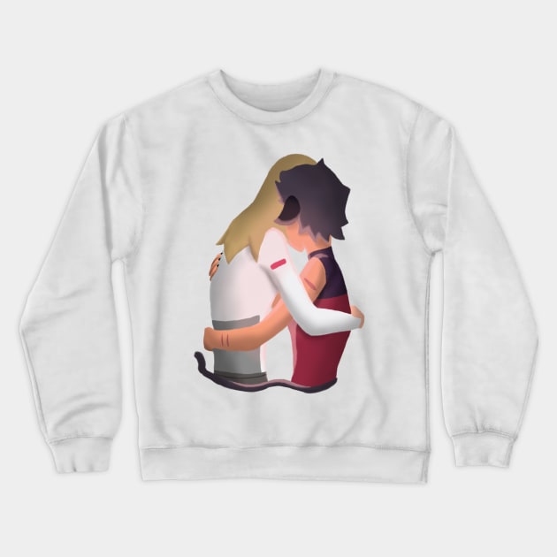 Catradora hug ( She Ra and the Princesses of Power ) Crewneck Sweatshirt by SharonTheFirst